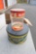 Pretzel counter jar (plastic) + tin