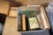 Box of stereoview photos, books etc