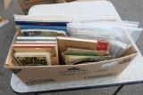 Lot assorted paper, books, records etc