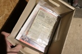 Box of Antique assorted paper, ephemera