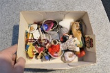 Box lot of assorted smalls, watch, vintage
