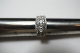 14k brilliant diamond white gold ring