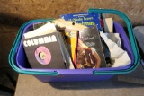 Tub Lot assorted Paper, Collectibles, Records etc