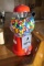 Metal and glass vintage style gumball machine