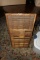 Antique Hamilton print block cabinet drawer