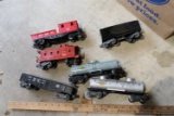 Group of Lionel postwar O Scale Model Railroad Cars