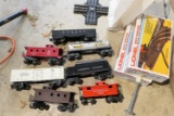 Group lot of Lionel train cars + Accessories