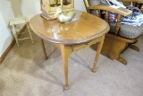 Vintage Oak Lamp Table