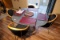 Glass topped table & 4 chairs set