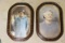 Finely tinted 1930s Portraits in bubble frames