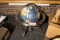 Vintage Globe w/Marble, rock inlay