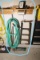 Small ladder, hose, items on shelf lot