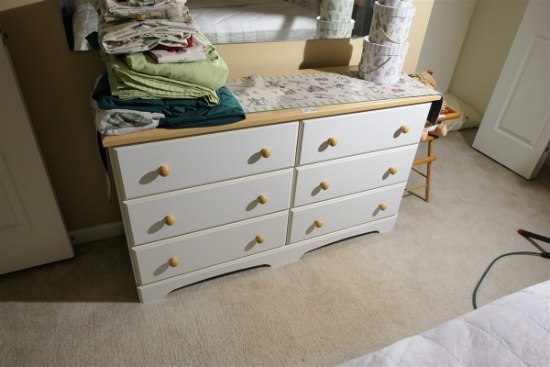 Wooden Dresser w/Mirror