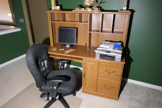 Office chair and computer desk