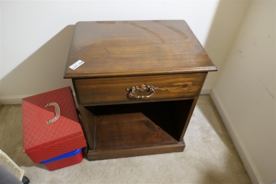VIntage wooden nightstand or end table