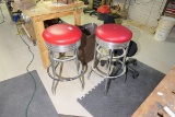 2 vintage diner bar stools