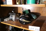 2 Fishing Reels + Fishing Tool Lot