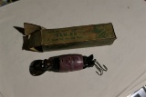 Antique Sam-Bo Black Americana Fishing Lure in Box