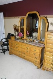 Cayton furniture oak dresser w/mirror