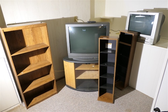 TVs, Shelves, Entertainment stand lot