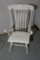 Antique rocking chair painted white