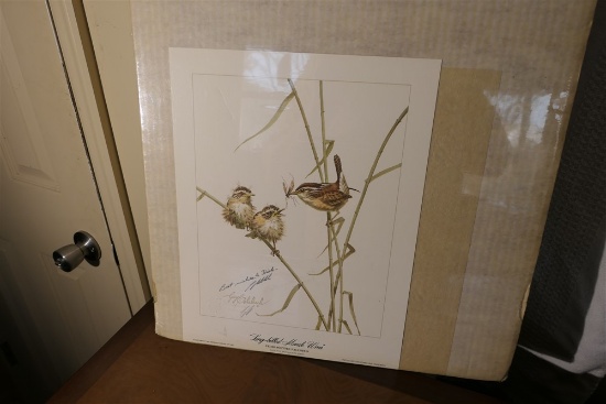 Signed bird print by Guy Coheleach