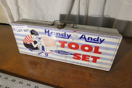 Metal Handy Andy Tool Set Box