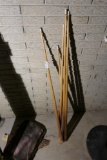 Group lot of cue sticks