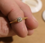 .20 ct diamond and 14k gold engagement ring - Antique