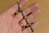 Nice Swarovski Crystal Bracelet Gold Tone