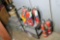 Metal sorters, industrial cart, fire extinguishers lot