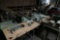 4 Industrial Sewing Machines, 6 tables, one other machine