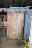 Large metal covered industrial door