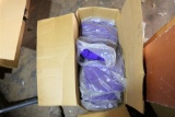 Box of violet/purple gowns new in bags