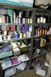 Shelves contents inc. may nice spools of thread
