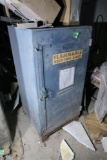 Vintage metal industrial chemical cabinet