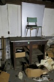 Industrial table and chair