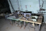 Group Lot of Old Industrial Sewing Machines, Singer etc