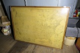 Large antique sales territory wall map