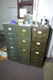 File cabinets, CE Ward records and items on top