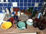 Large lot of vintage glass