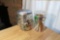 2 Vintage Jars with contents