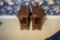 Pair Vintage Wooden Nightstands with Drawers