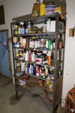 Metal Shelf and contents PLUS Extension cords