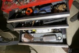 Three drawers of tools in tool box