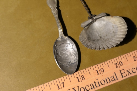 Pair of Souvenir Buckeye Lake Ohio Spoons