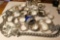 Large silver tone costume jewelry lot