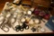 Large lot nicer assorted costume jewelry, pocket watch