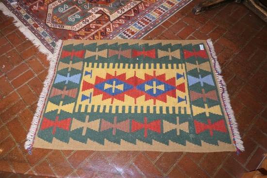 Vintage Persian or Middle Eastern Hand Knotted rug or carpet