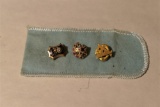 3 Early College Fraternity or Sorority Pins